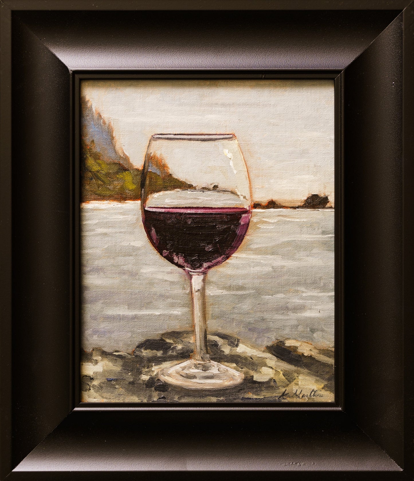 Ocean Wine Glass