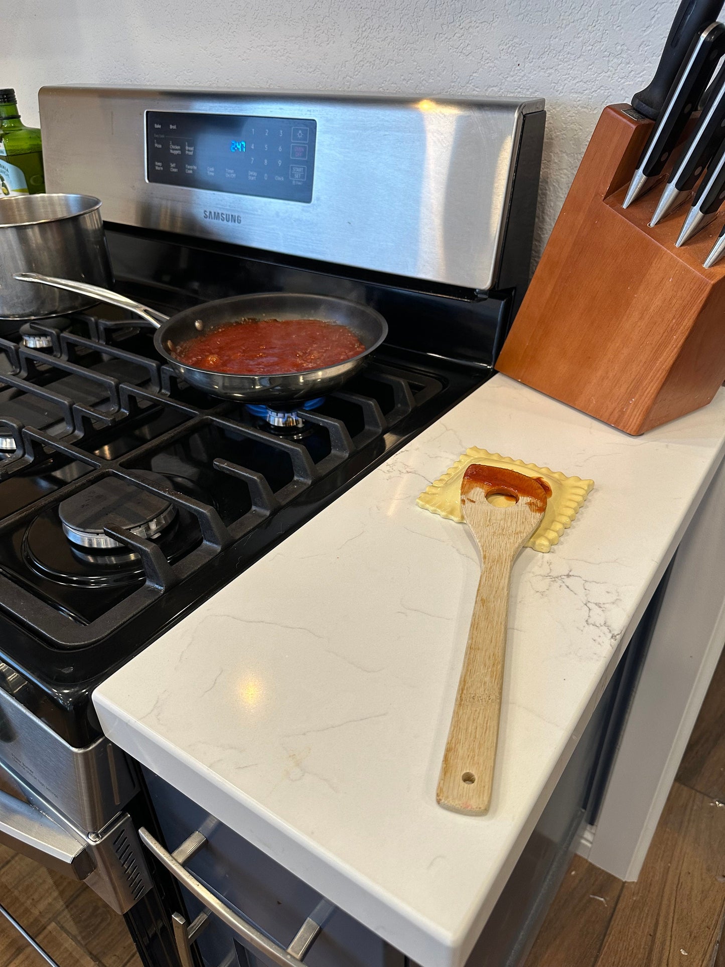 Ravioli Spoon Rest - Handmade Ceramic Kitchen Accessories