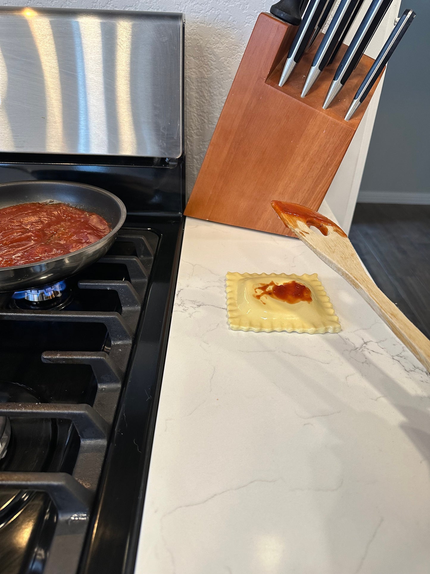 Ravioli Spoon Rest - Handmade Ceramic Kitchen Accessories