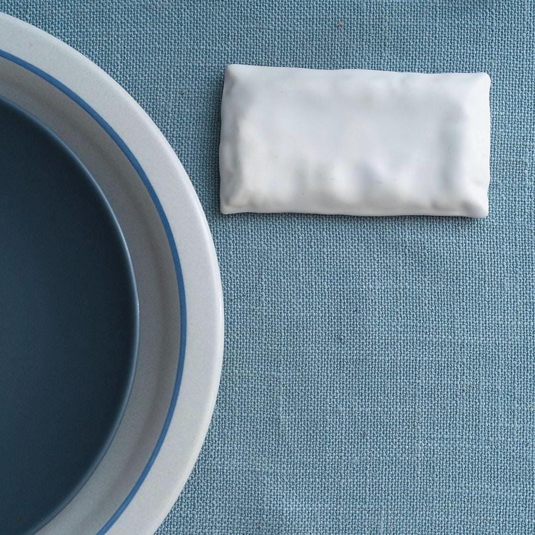 Pillow Cutlery "Rest" - Handmade Ceramic Table Setting Accessories - Dopamine Decor!!