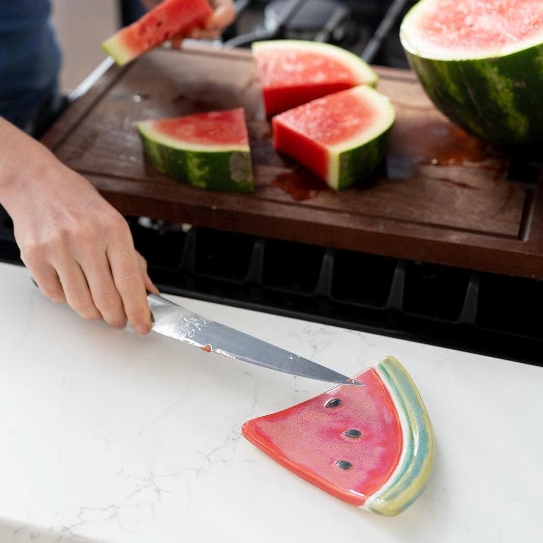 Handmade Watermelon Slice Spoon Rest: Cute + Functional Ceramic Kitchen Decor