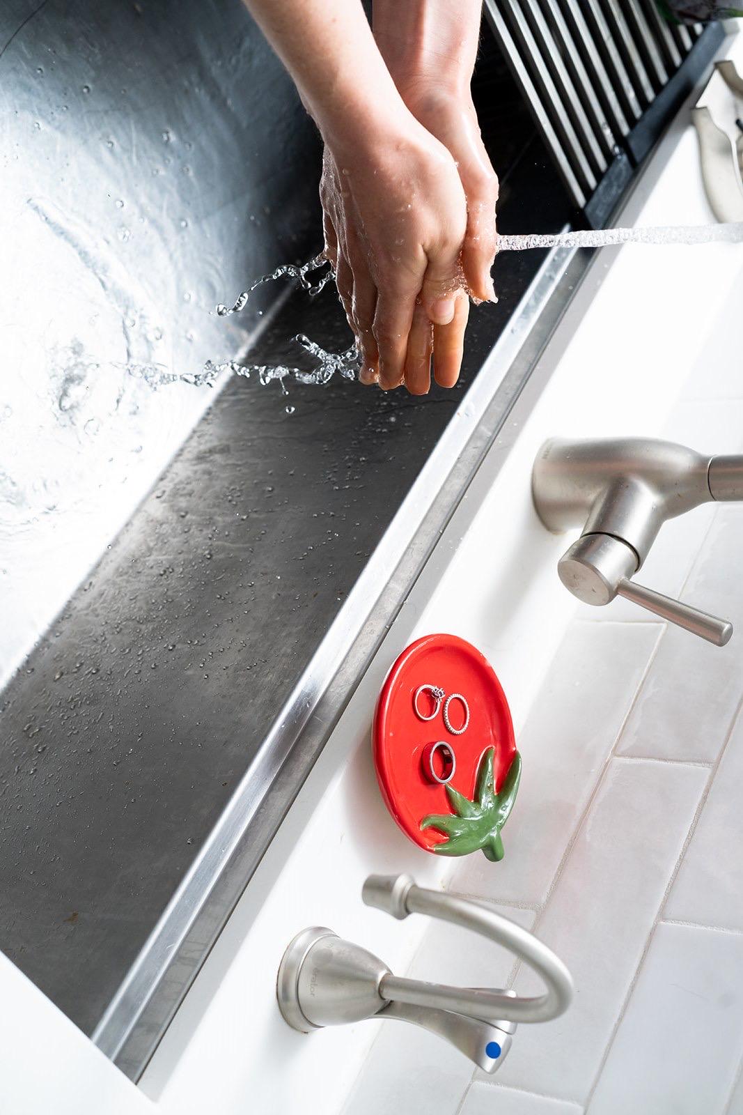 Tomato Spoon Rest - Handmade Ceramic Kitchen Decor