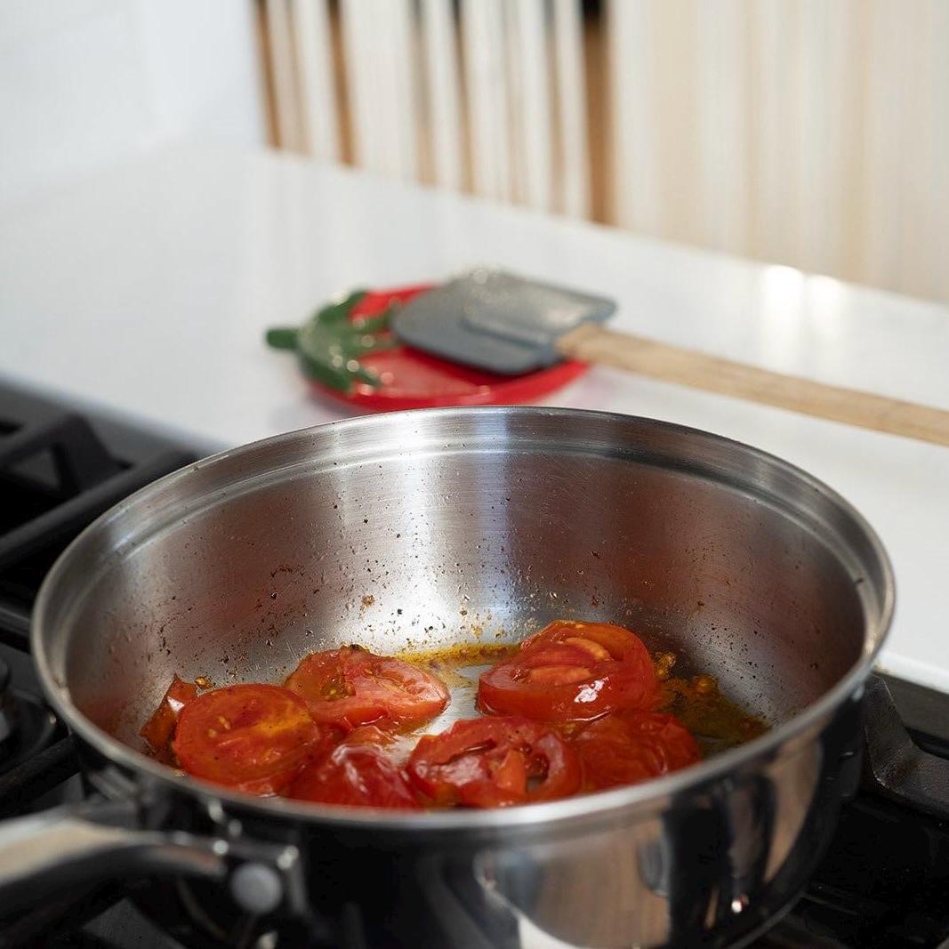 Tomato Spoon Rest - Handmade Ceramic Kitchen Decor