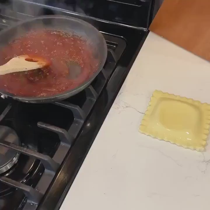 Handmade Ceramic Ravioli Spoon Rest: Kitchen Decor